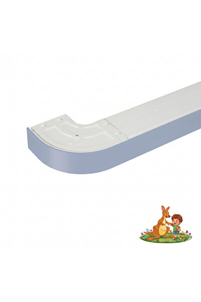 KLEIDECO Sina perdea PVC Kleideco, model DORTMUND, 3 canale, cu masca decorat...