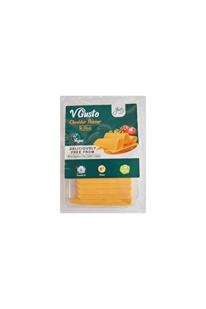 Vegan Vegan Cheese Substitute Slices with Cheddar Flavor in Gusto 200 g