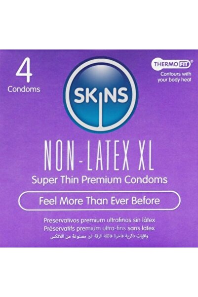 Skins ΠΡΟΦΥΛΑΚΤΙΚΑ ΧΩΡΙΣ ΛΑΤΕΞ XL ΣΥΣΚΕΥΑΣΙΑ 4 ΤΕΜΑΧΙΩΝ
