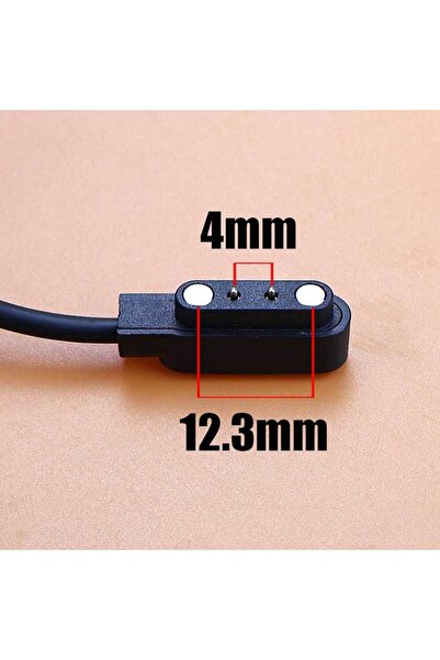 Choice11 كابل شحن مغناطيسي USB بمنفذين 2Pin-4mm-12.3mm من YanXi لساعة ذكية مع...