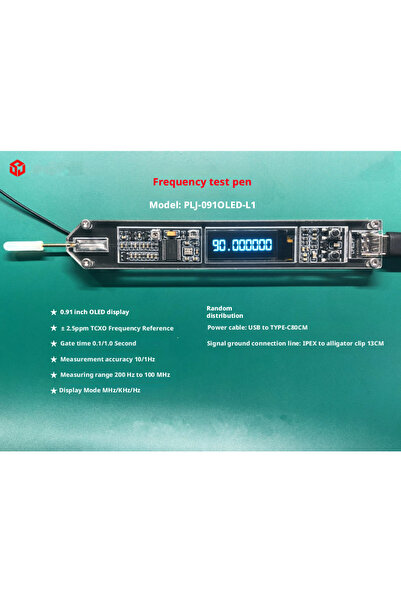 Choice عداد ترددات على شكل قلم PLJ-091OLED-L1، نطاق 200 هرتز - 100 ميجاهرتز، ...