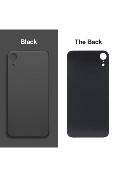 Choice3 Black For iPhone XR Rear Glass Back Cover Replacement Housing Battery...
