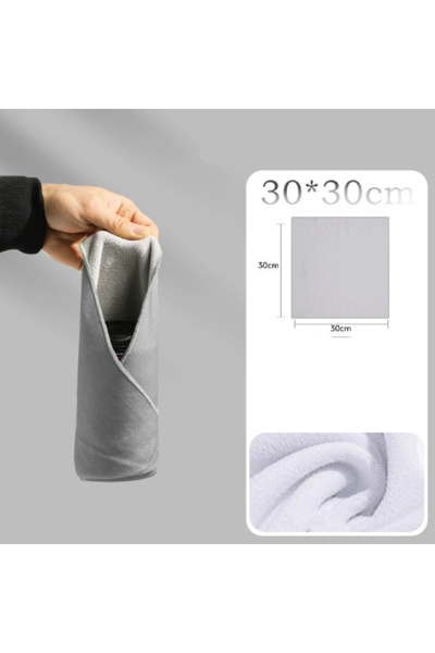 Choice1 Light gray Folding Cloth Self-Adhesive Camera Storage Bag: Plush, Ant...