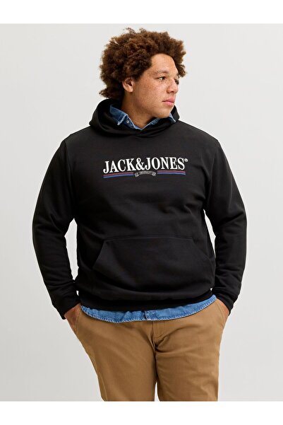 Jack & Jones Plus Φούτερ με κουκούλα σε μεγάλο μέγεθος με λογότυπο