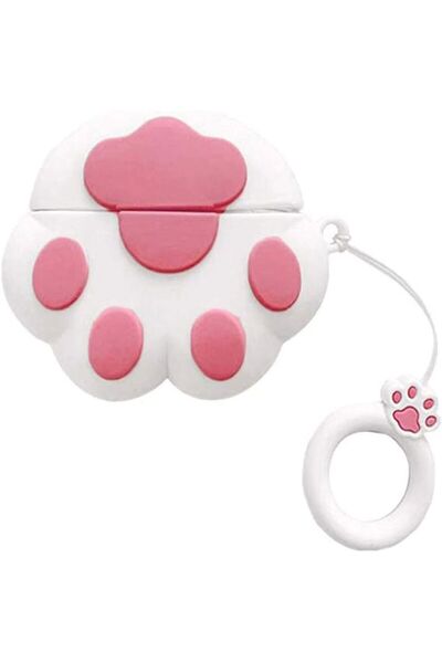 kılıfbenim Airpods 4.Nesil ile Uyumlu Kılıf Karikatür Kedi Patisi Figürlü Tas...
