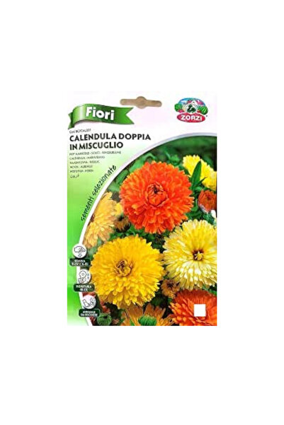 GENERAL Mixed Double Calendula Flower Seeds 4 pact