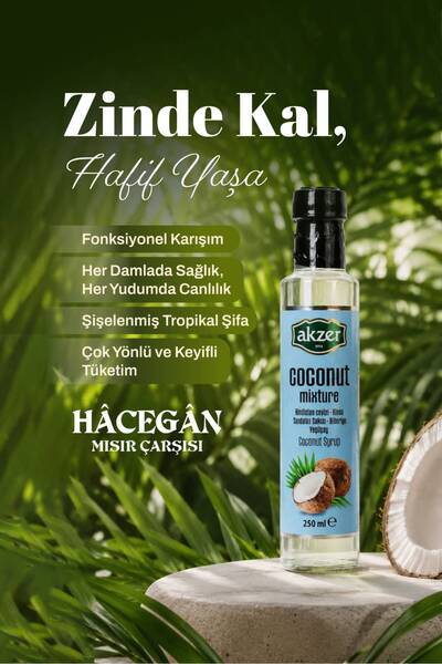 Akzer hindistan cevizi şurubu 250 ml