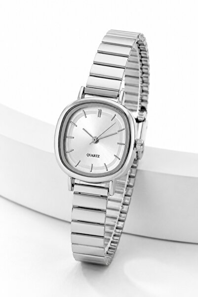 SHAKA Silver Shk4002 Angular Case, Metal Band, Wristwatch