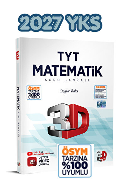 3D Yayınları TYT Matematik Soru Bankası 2027 YKS