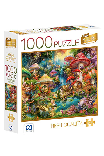 CA Games Masal Diyarı 1000 Parça 2,2mm Kalınlık 48x68cm Profesyonel Hobi Puzz...