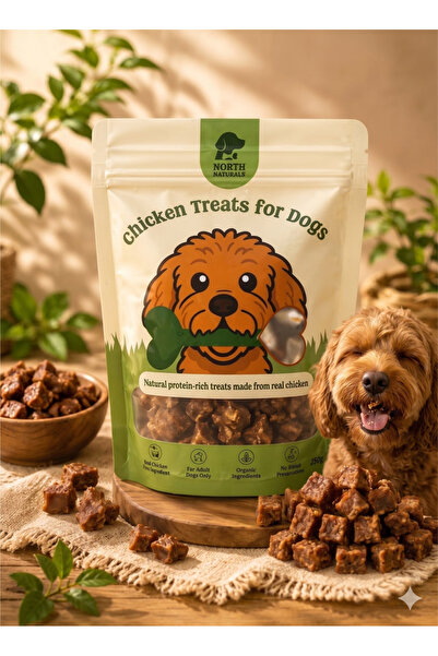 north naturals Chicken Strip Treats for Dogs - Real Chicken Snack - High Prot...