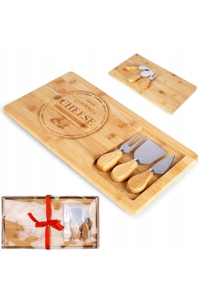 Vilde Platou pentru brânzeturi, brânzeturi, gustări, aperitive + cuțite, set ...