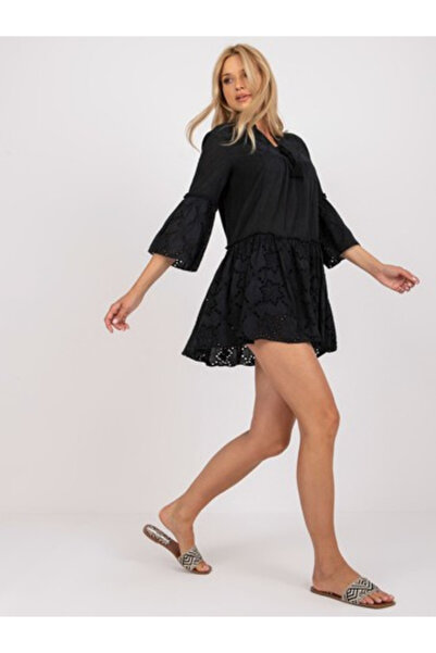Och Bella Rochie Dama Mini, Imprimat, Och Bella, Negru de Vara