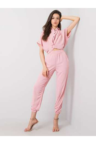 rue parıs Compleu Dama, RUE PARIS, Poliester, Maneca scurta, Roz, model 346-K...