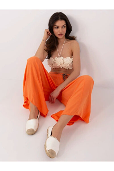 Och Bella Women's Pants, Och Bella, Viscose, Orange, model TW-SP-BI-81733.14