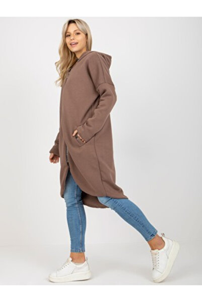rue parıs Women's Sweatshirt, RUE PARIS, Cotton, Long Sleeve, Brown, model RV...