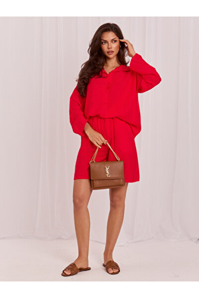 rue parıs Compleu Dama Mini, Guler inalt, RUE PARIS, Rosu Model IT-KM10365.04