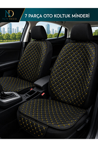NEW DECO Tofaş Doğan SLX Araçlara Uyumlu 7 Parça Oto Koltuk Minderi