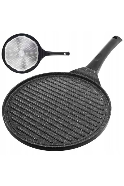 Orion GRILLOWA tigaie rotundă din granit pentru grătar, carne, pește, legume,...