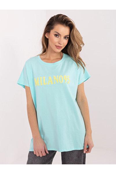 Relevance Tricou Dama, RELEVANCE, Bumbac, Maneca scurta, Menta, model RV-TS-A...