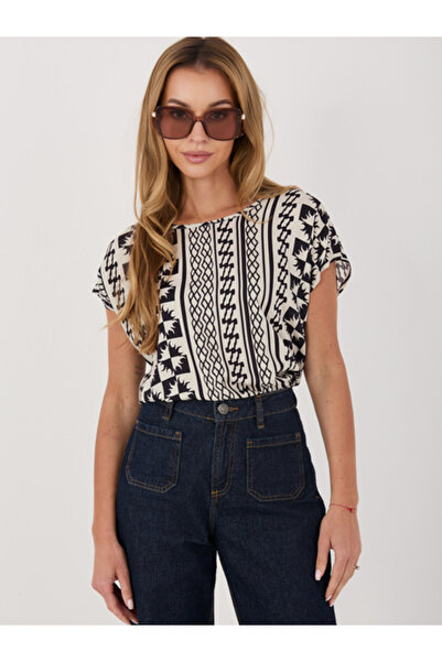 Sublevel Bluza Dama, Sublevel, Viscoza, Maneca scurta, Bleumarin, model D7377...