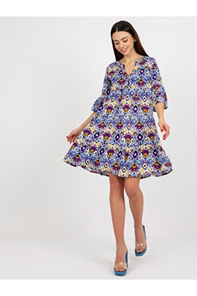 Sublevel Rochie Dama, Sublevel, Viscoza, Rochie evazata, Mov, model D73771M30...