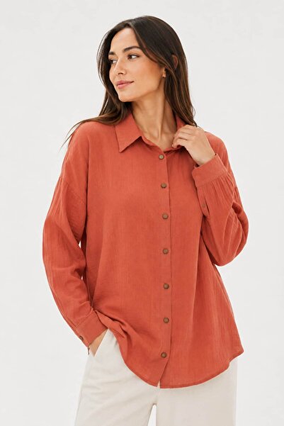 Cuckoo Cotton Women's 100% Cotton Muslin Shirt