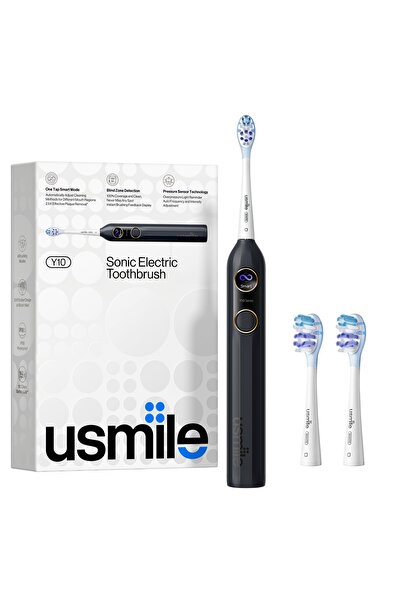 Usmile Y10 Negru Periuță de dinți sonică 4 moduri 180 de zile autonomie IPX8 ...