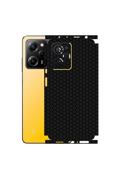 Kapps Poco X5 Pro ile Uyumlu Bumper Serisi Premium Kaplama 360 Siyah