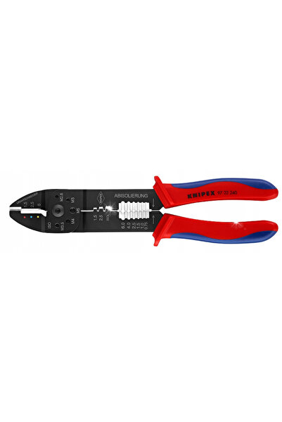 Knipex Clește pentru sertizarea conectorilor de cablu 1,5-6,0 mm 97 22 240