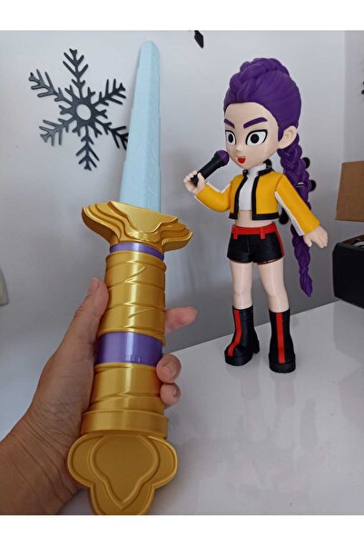 smilechild 26 cm BÜYÜK BOY Rumi KPop Demon Hunters ve 62 cm Kpop Demon Hunter...