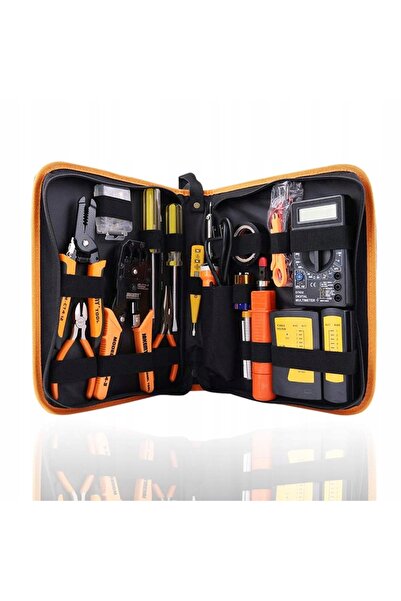 NO BRAND Set de clești de sertizare RJ45 și tester cabluri LAN JM-P15