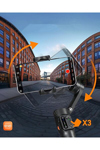Hohem iSteady X3 SE stabilizator gimbal cu 3 axe Telecomandă detașabilă