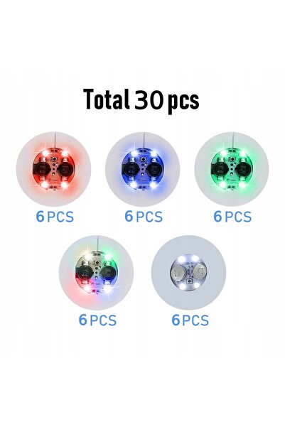 innature 30x Suporturi luminoase LED pentru pahare, pentru petreceri, baruri,...