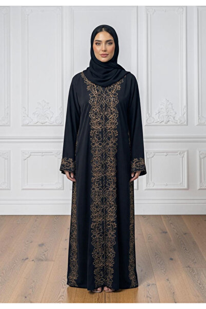 Nukhbaa The Royal Filigree Embroidered Abaya | Nida Fabric-867
