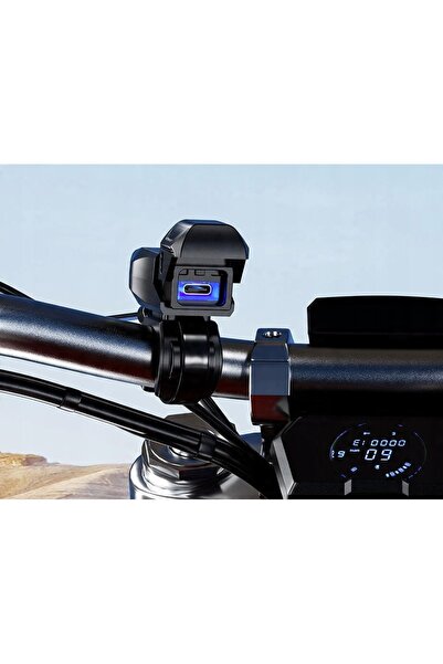 NO BRAND Priză de încărcare USB-C tip C pentru motocicletă, 4.5A PD, montabil...