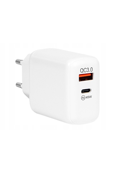 Blow ÎNCĂRCĂTOR RAPID DE REȚEA CU PRIZĂ USB, USB-C, PD, QC 3.0, 45W, GAN