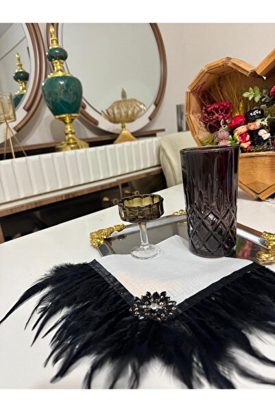 shop SİYAH TÜYLÜ KAHVE YANI SUNUM PEÇETESİ