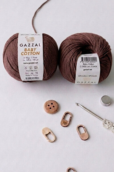 hobi dünyası evim 2 Adet Gazzal Baby Cotton Yazlık Projeler İçin Hafif ve Kon...