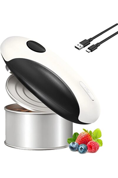 MERTTURM Rechargeable Electric Can Opener, One Touch Auto Side Cut Opener, Ha...