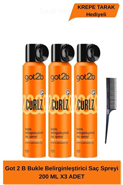 Got2B 2 B Bukle Belirginleştirici Saç Spreyi 200 ML X3 ADET
