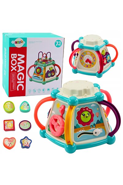 LeanToys Cub educativ multifuncțional 7 în 1 cu lumini și sunete