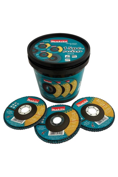 MAKİTAMİ Discuri abrazive 125mm cu suport metalic, 3 tipuri de granulație Z40...