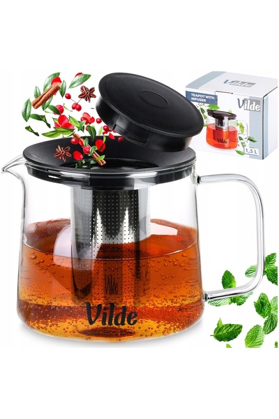 Vilde Ceainic cu infuzor și sită pentru ceai de plante, 1,5L