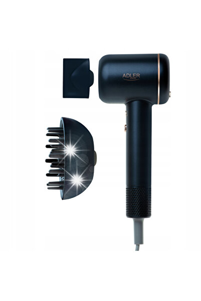 adler Uscător de păr SUPERSPEED 1600W cu ionizare, motor fără perii, LED