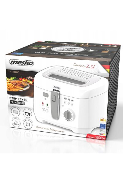 MESKO FRYTKOWNICA friteuză tradițională cu ulei 2,5L închisă 1800W |   MS4908g
