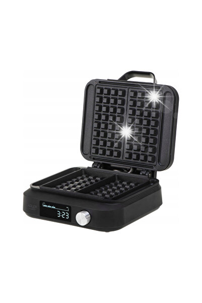 adler Aparat de făcut gofre Gofrownica 2200W XXL cu reglare a nivelului de pr...