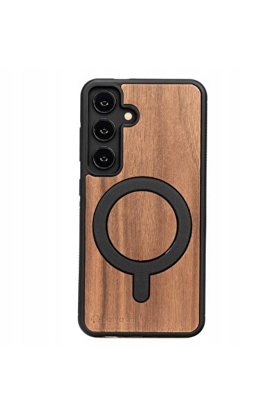 BewooDesign Husă din lemn Bewood pentru Samsung Galaxy S25 NUCĂ AMERICANĂ cu ...