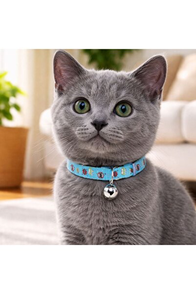 Zâna Casei Blue Comic Pet Collar