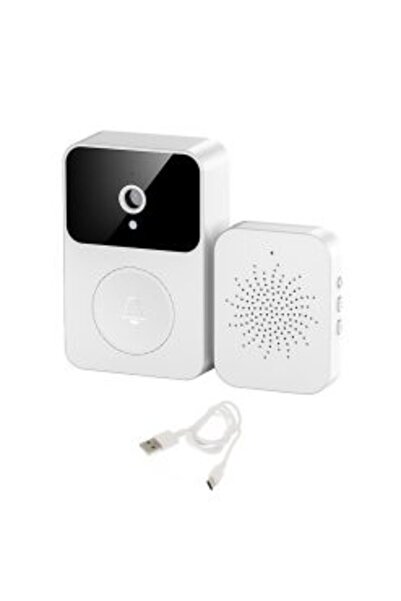 OEM Ασύρματο κουδούνι πόρτας με κάμερα και Wi-Fi TUYA M8 Λευκό